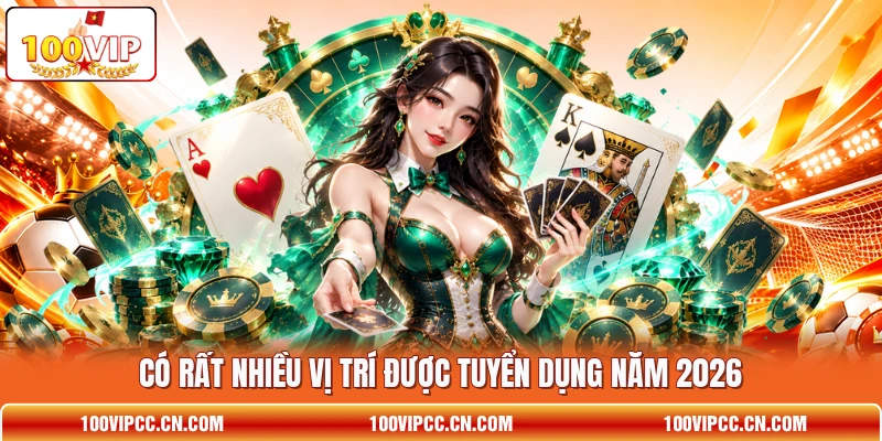 Có rất nhiều vị trí được tuyển dụng năm 2026