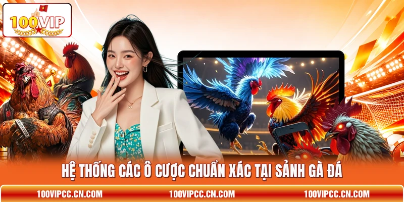 Hệ thống các ô cược chuẩn xác tại sảnh gà đá