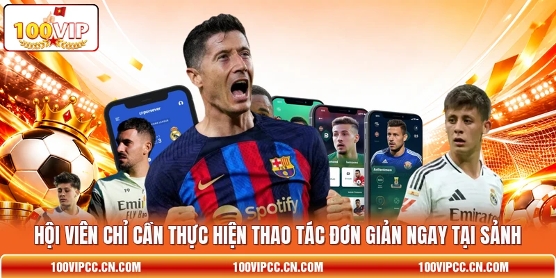 Hội viên chỉ cần thực hiện thao tác đơn giản ngay tại sảnh