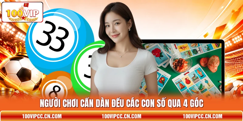 Người chơi cần dàn đều các con số qua 4 góc Người chơi cần dàn đều các con số qua 4 góc