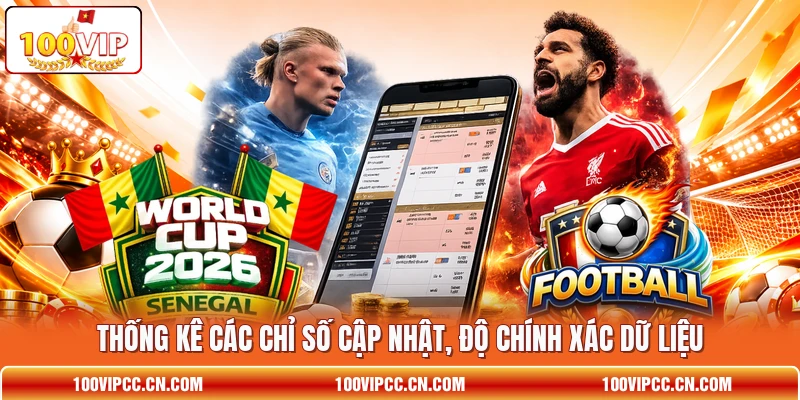 Thống kê các chỉ số cập nhật, độ chính xác dữ liệu
