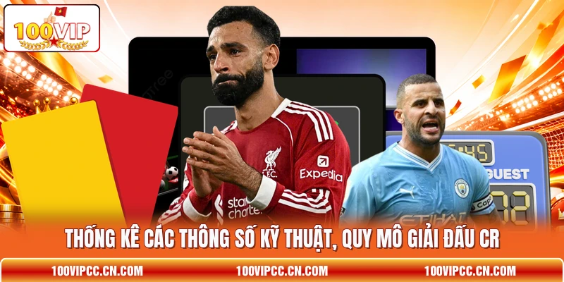 Thống kê các thông số kỹ thuật, quy mô giải đấu CR Thống kê các thông số kỹ thuật, quy mô giải đấu CR