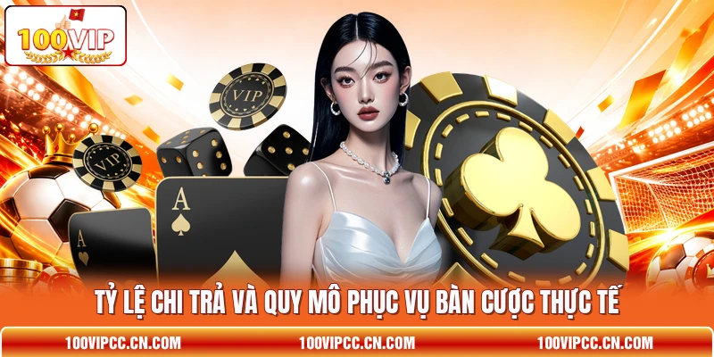 Tỷ lệ chi trả và quy mô phục vụ bàn cược thực tế